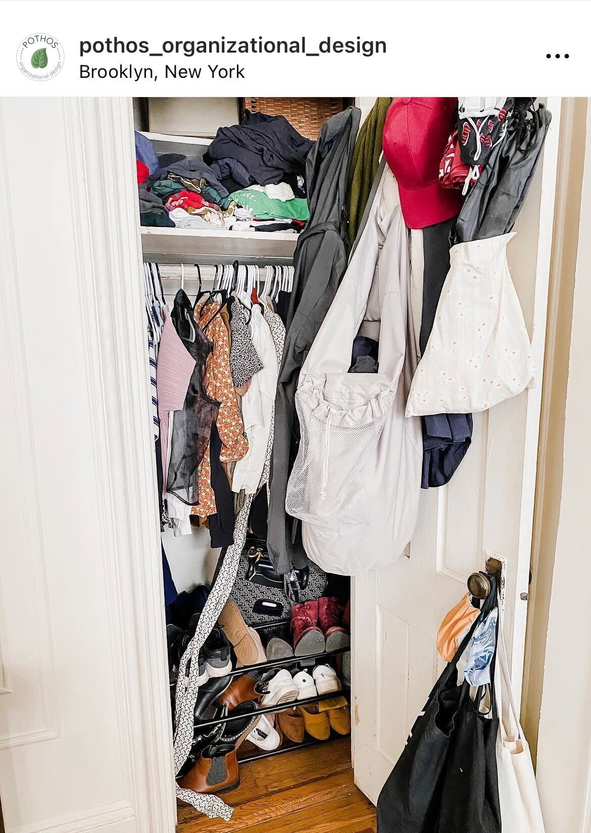 Closet before organization