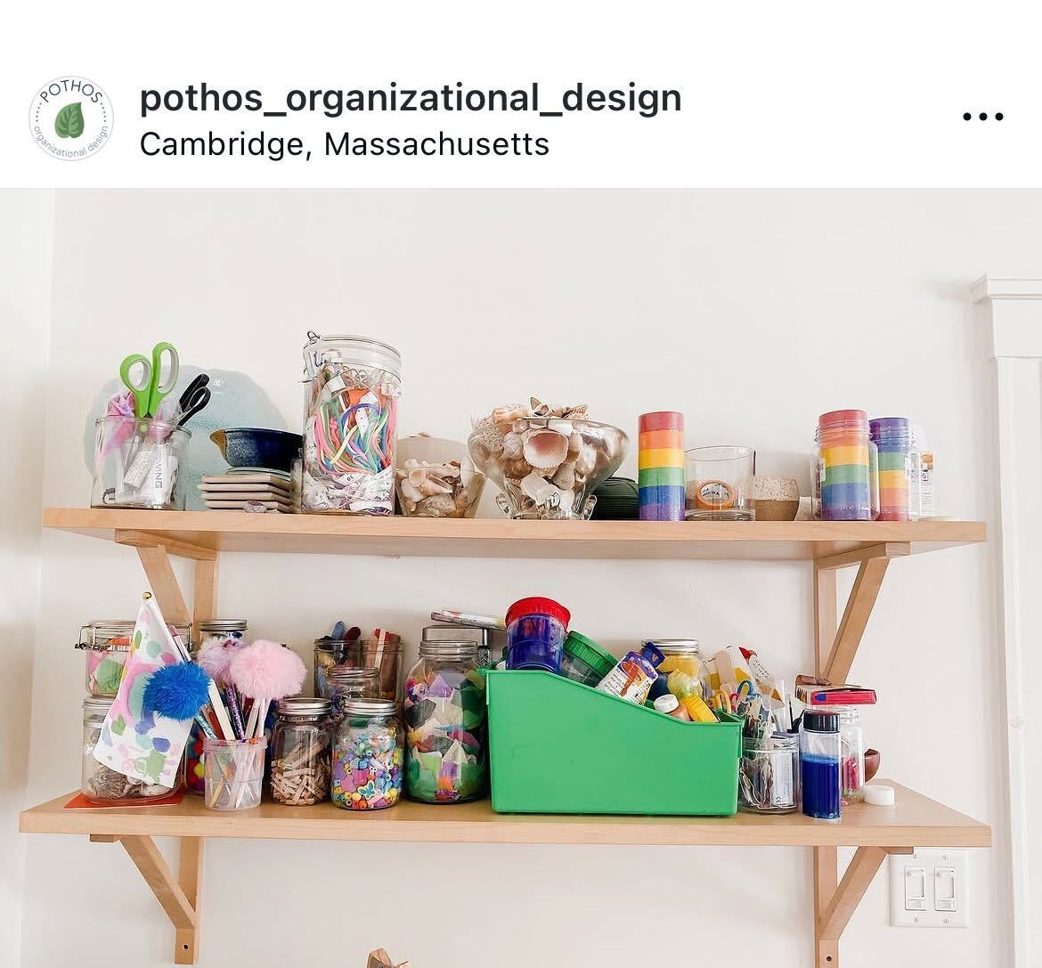 A beautifully organized home space